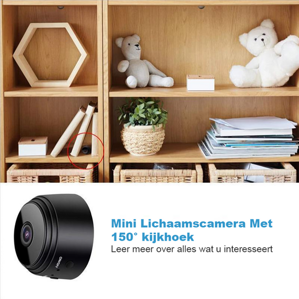 Mini magnetische WiFi camera - Compacte beveiligingscamera met HD-video en toegang op afstand