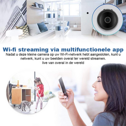 Mini magnetische WiFi camera - Compacte beveiligingscamera met HD-video en toegang op afstand