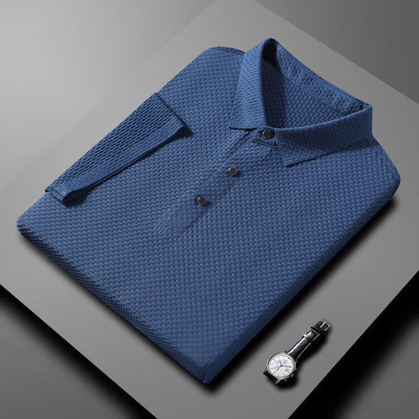 Herenpoloshirt met halve mouwen en effen kleur - zacht en ademend materiaal voor comfort