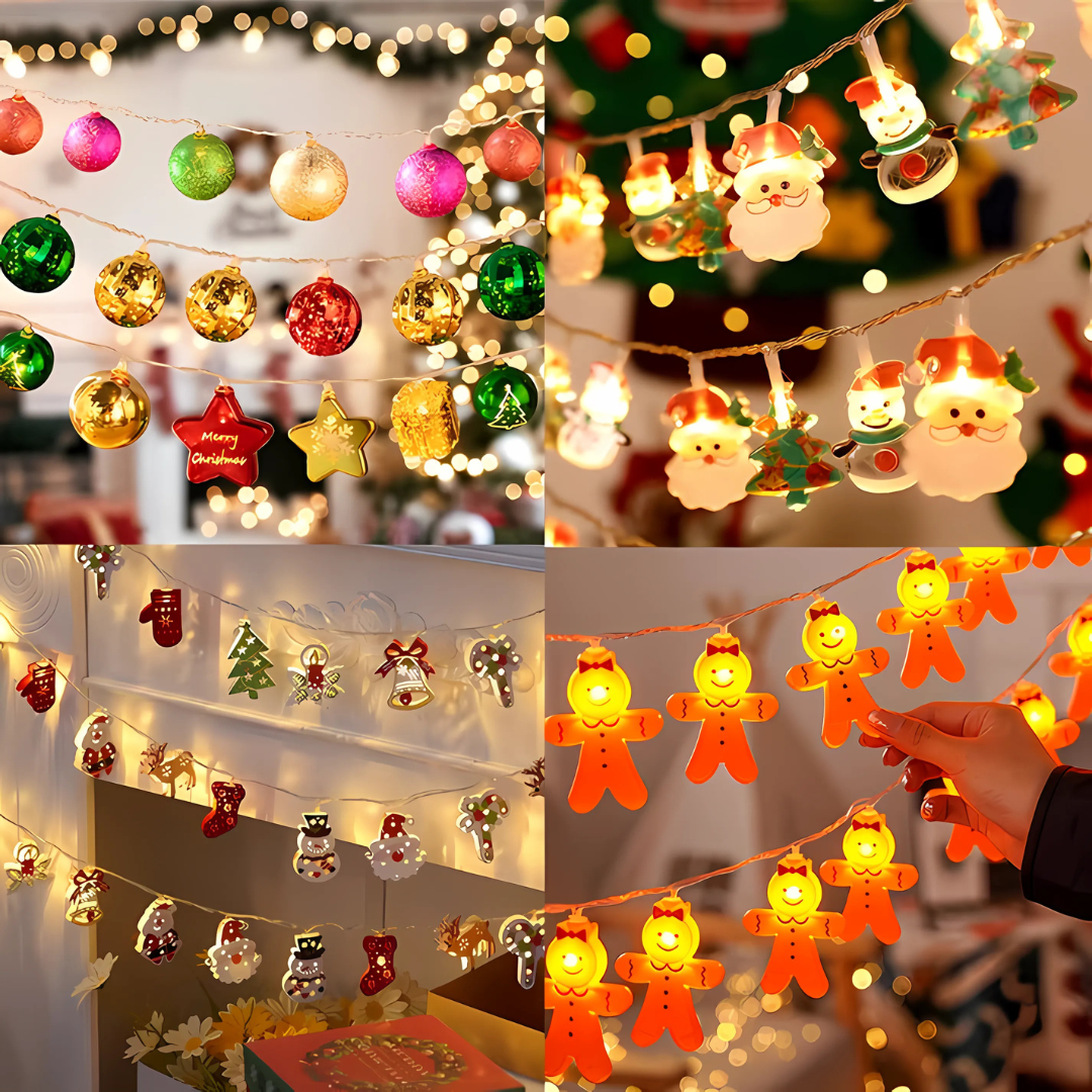 LED Kerst String Lichten - Warm Witte & Multi-Kleur Feestdecoraties