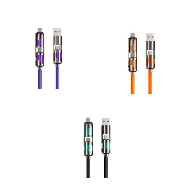 4-in-1 USB Kabel voor Opladen & Gegevens