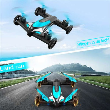 RC Drone Vliegauto - 2-in-1 afstandsbediening met lucht- en landmodus, stuntmogelijkheden en LED-verlichting