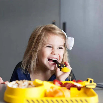 Creatief voor kinderen Eetgereedschap Bulldozer