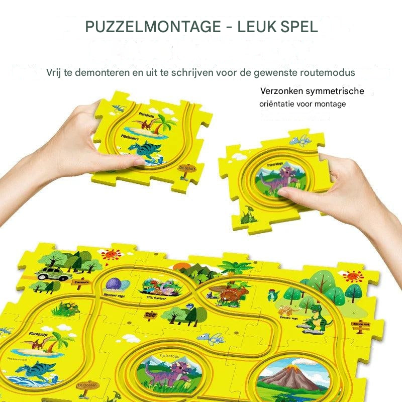 Puzzel elektrische trein voor kinderen - Interactieve treinset voor leuk en fantasierijk spel