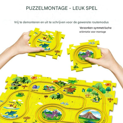 Puzzel elektrische trein voor kinderen - Interactieve treinset voor leuk en fantasierijk spel