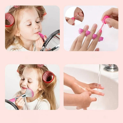 Make-up cosmeticaset voor kinderen - leuke, veilige en kleurrijke make-up voor creatief spelen