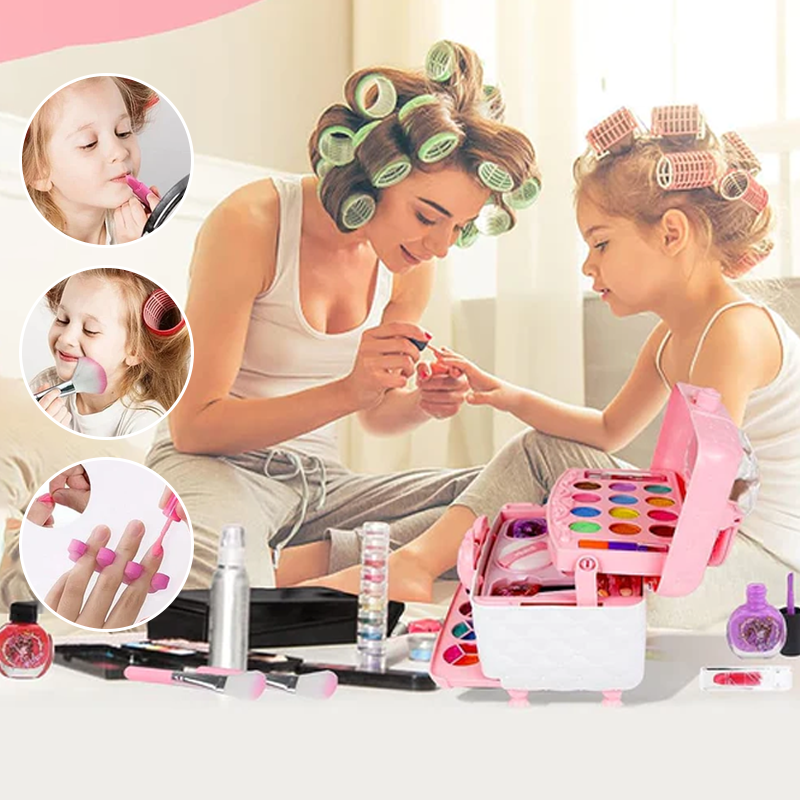 Make-up cosmeticaset voor kinderen - leuke, veilige en kleurrijke make-up voor creatief spelen