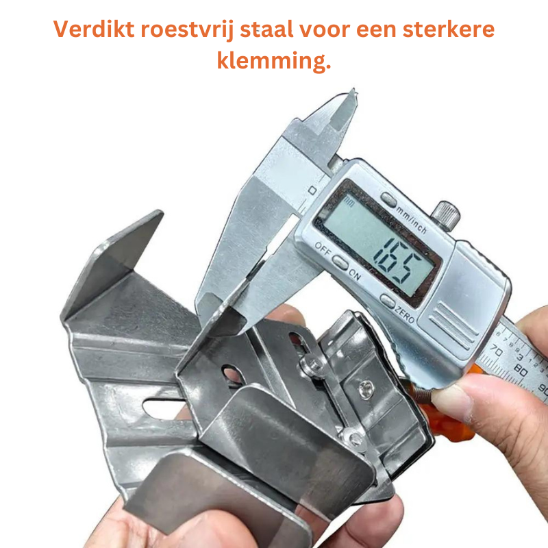 Hoekklem met verstelbare zwenkbek