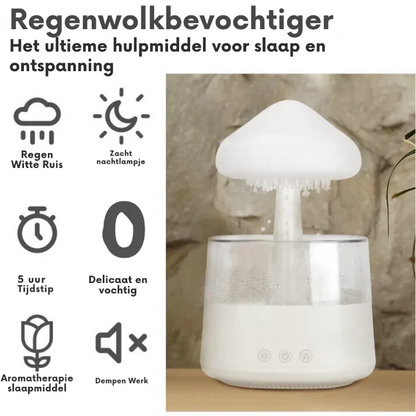 Regenwolk luchtbevochtiger - Verfrissende lucht en rustgevende geluiden