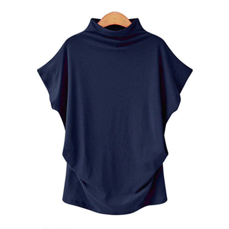 Shirt met Schuine Mouwen - Stijlvolle en Gezellige Lange Mouw Top