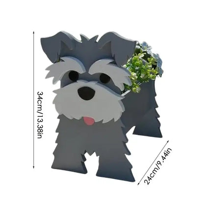 Honden plantenbak dieren bloempot