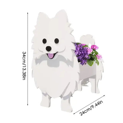 Honden plantenbak dieren bloempot