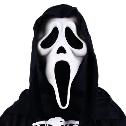 Halloween Volwassen Schreeuw Masker Ghostface Horror Kostuum - Iconisch en Angstaanjagend