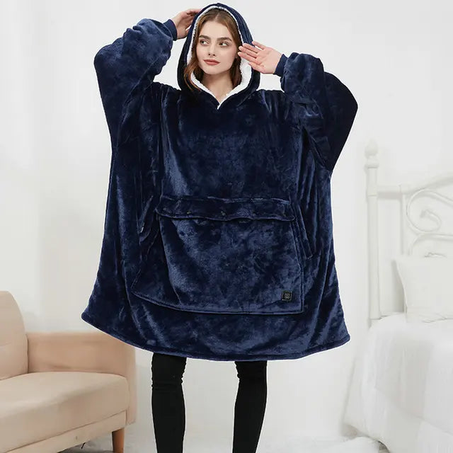 Snuggie Hoodie - Directe Warmte en Comfort