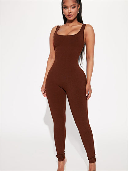 Bodyvormende jumpsuit voor dames - Slank en comfortabel eendelig stuk