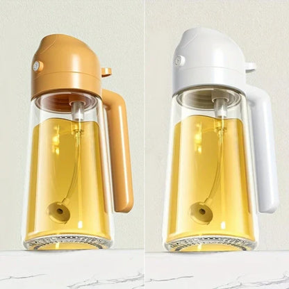 Glazen Olie Spray- en Dispenser - Precieze Oliedispenser voor Gezond Koken