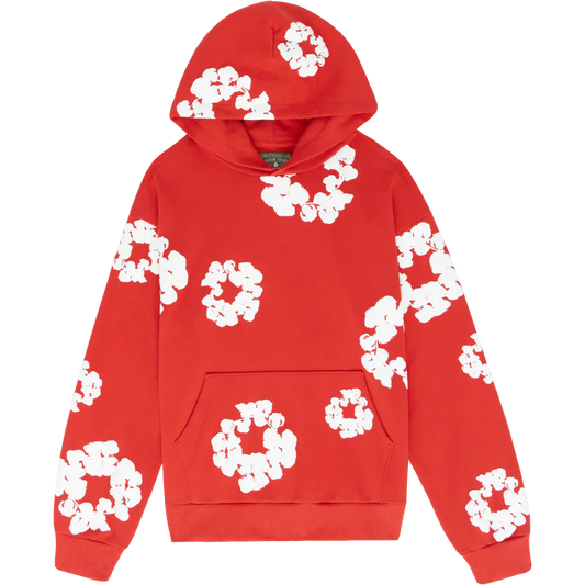 DE KATOENEN KROON HOODIE ROOD