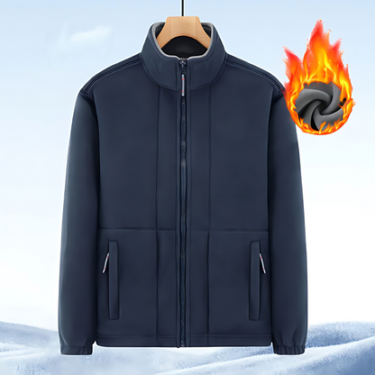 Heren Thermojas – Ultra Warme & Comfortabele Fleece Jas voor Buitenactiviteiten