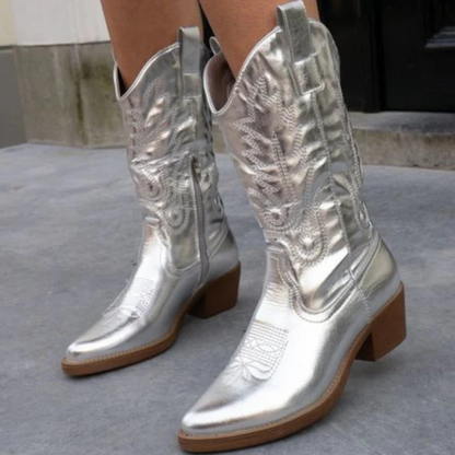 Dames Cowboylaarzen – Western Stijl Leren Laarzen