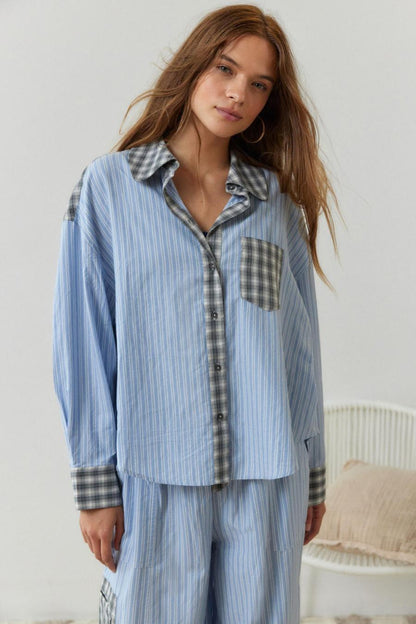 Geruite Dames Pyjama Set – Gezellige en Stijlvolle Nachtkleding voor Ultiem Comfort