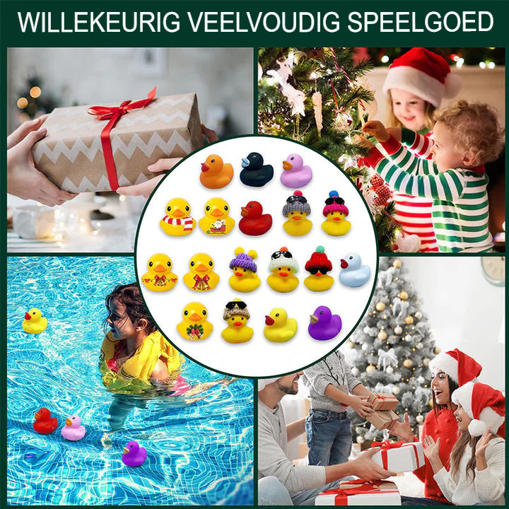 Kerstmis Creatieve Badeendjes - Feestelijk en Leuk Vakantiespeelgoed voor Kinderen en Verzamelaars