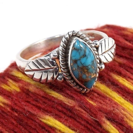 Boheemse Ringen met Turquoise Bladeren - Unieke en Stijlvolle Sieraden