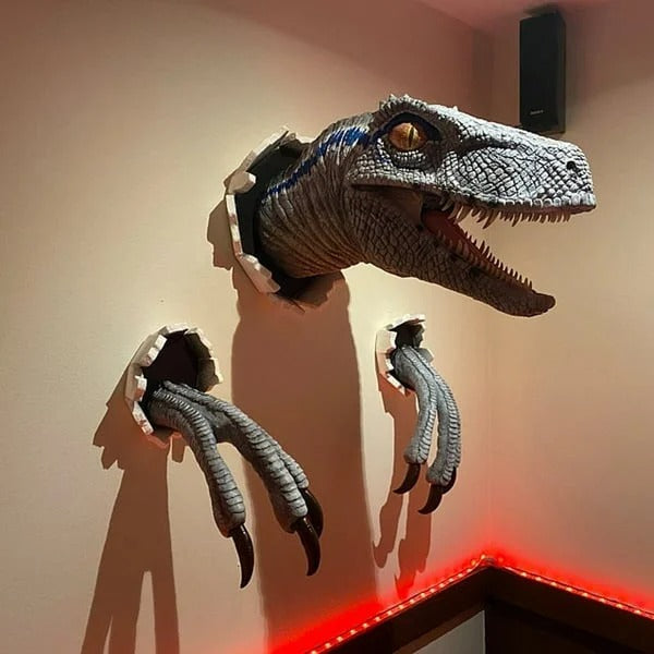 3D Muurhanger Dinosaurus