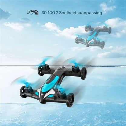 RC Drone Vliegauto - 2-in-1 afstandsbediening met lucht- en landmodus, stuntmogelijkheden en LED-verlichting