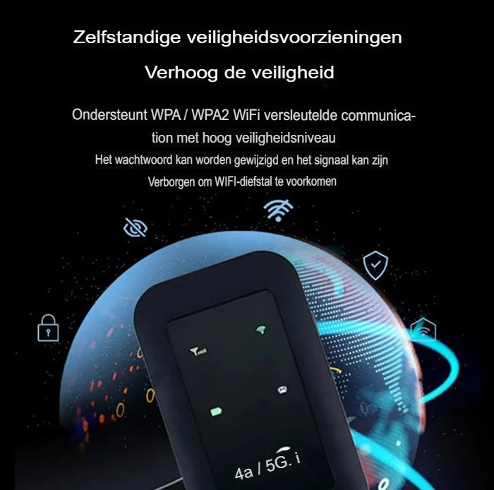 Draadloze zak-WiFi - Compacte mobiele hotspot voor supersnel internet