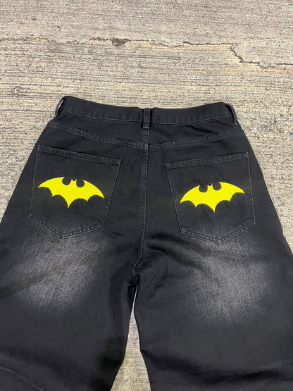 Batman Spiderman Baggy Spijkerbroek - Unieke Borduursels en Stijlvolle Pasvorm