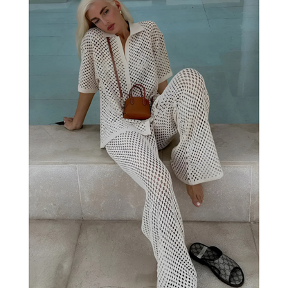 Boho Zomerset - Lichtgewicht Shirt en Broek Tweedelig Outfit voor Vrouwen