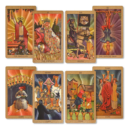 Tarot Gouden Deck Kaarten – Elegante en Mystieke Set voor Waarzeggerij en Intuïtie