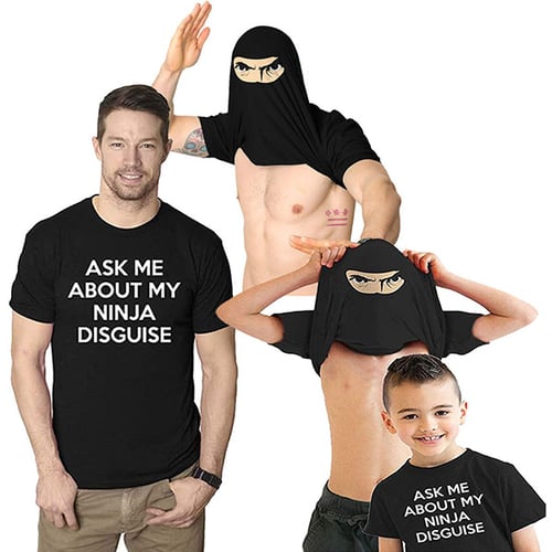 Heren Ninja Disguise Flip T-shirt - Een speelse draai aan klassieke overhemden