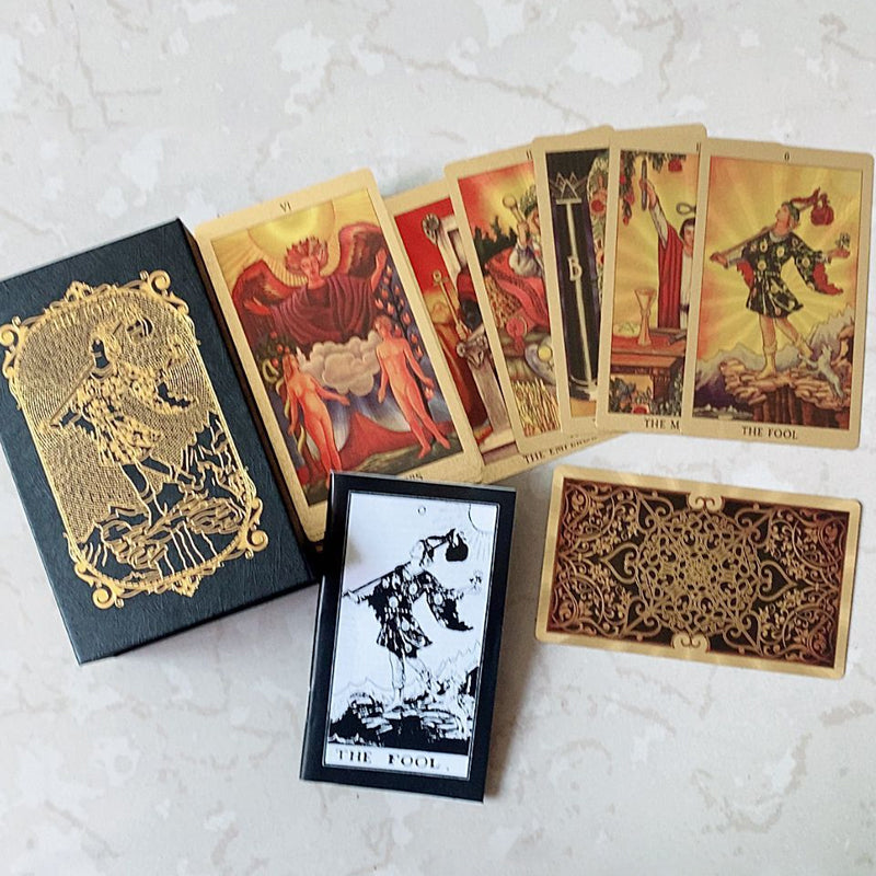 Tarot Gouden Deck Kaarten – Elegante en Mystieke Set voor Waarzeggerij en Intuïtie