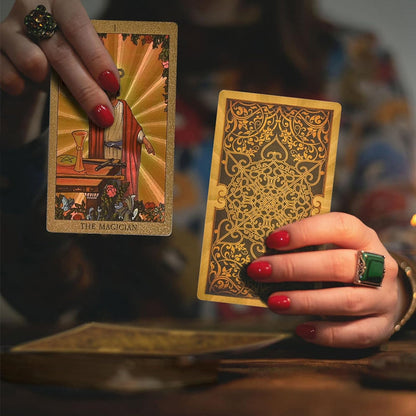 Tarot Gouden Deck Kaarten – Elegante en Mystieke Set voor Waarzeggerij en Intuïtie