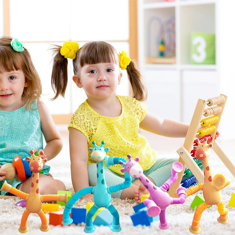 Giraffe Pop Buizen Lente Fidget - Leuk sensorisch speelgoed voor kinderen