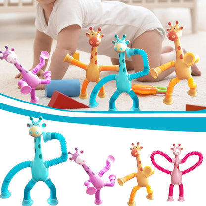 Giraffe Pop Buizen Lente Fidget - Leuk sensorisch speelgoed voor kinderen