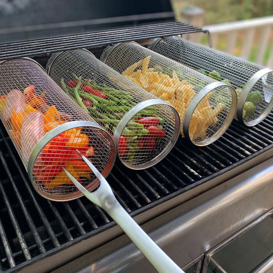 Roestvrijstalen grillmand - Perfect voor BBQ en gegrilde lekkernijen