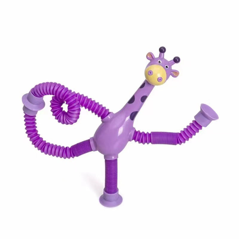 Giraffe Pop Buizen Lente Fidget - Leuk sensorisch speelgoed voor kinderen