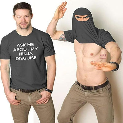 Heren Ninja Disguise Flip T-shirt - Een speelse draai aan klassieke overhemden