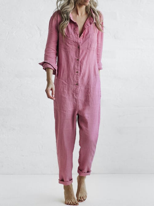 Roze jumpsuit voor dames - Perfect voor lente en zomer