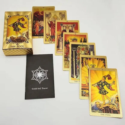 Tarot Gouden Deck Kaarten – Elegante en Mystieke Set voor Waarzeggerij en Intuïtie