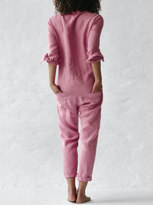 Roze jumpsuit voor dames - Perfect voor lente en zomer