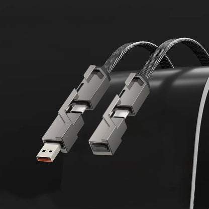 4-in-1 USB-kabel - veelzijdige oplaadoplossing voor meerdere apparaten