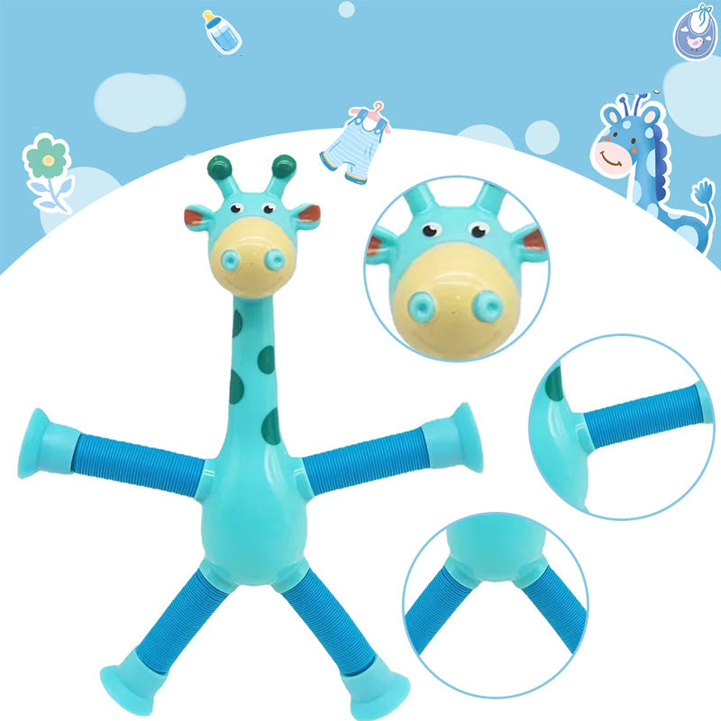 Giraffe Pop Buizen Lente Fidget - Leuk sensorisch speelgoed voor kinderen