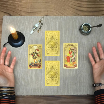 Tarot Gouden Deck Kaarten – Elegante en Mystieke Set voor Waarzeggerij en Intuïtie