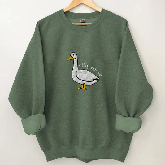 Schattig Ganzen Sweatshirt