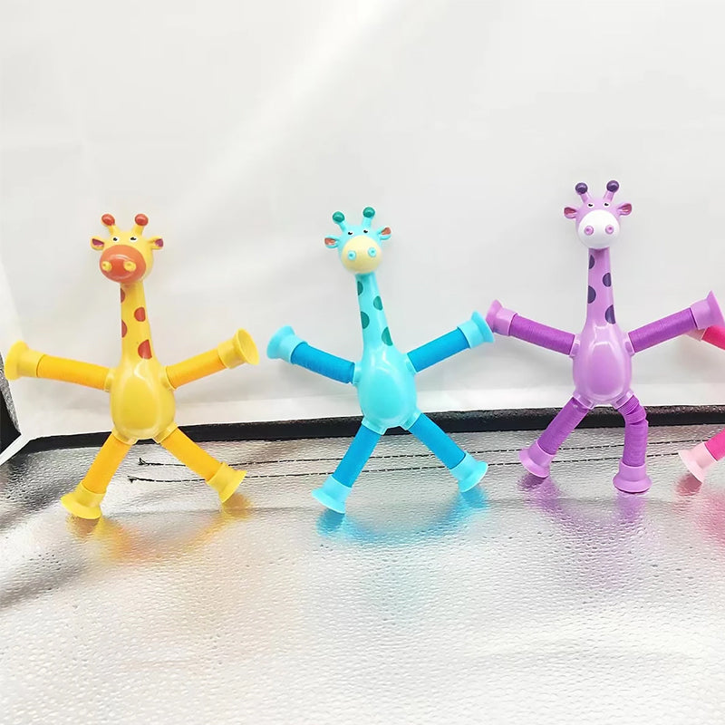 Giraffe Pop Buizen Lente Fidget - Leuk sensorisch speelgoed voor kinderen