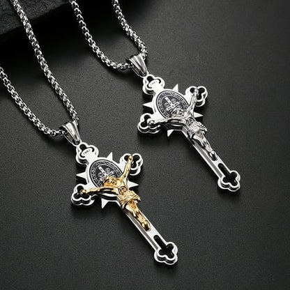 Jezus Kruis Amulet Hanger - Betekenisvolle Religieuze Sieraden voor Geloof en Inspiratie