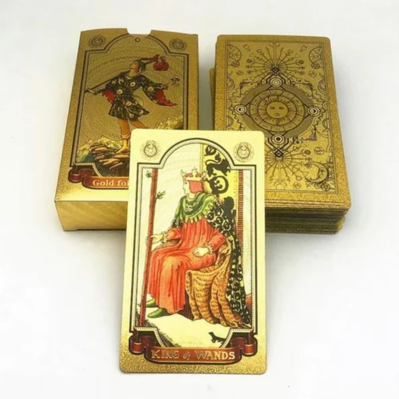 Tarot Gouden Deck Kaarten – Elegante en Mystieke Set voor Waarzeggerij en Intuïtie